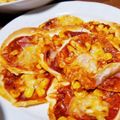 Cookie☆s's cooksnap of when they made 餃子の皮で簡単パリパリピザ.