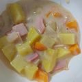 miruko0612's cooksnap of when they made ほくほく甘いさつまいものシチュー.