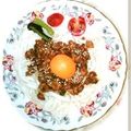 クックG1KA2L☆'s cooksnap of when they made ランチに簡単★ピリ辛肉みそ混ぜうどん.