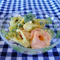 ＊＊葉桜＊＊'s cooksnap of when they made ﾌﾞﾛｯｺﾘｰと海老と卵のサラダ.