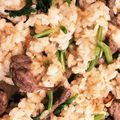 竜優尚ママ's cooksnap of when they made スタミナ！☆ニンニクステーキ炒飯.