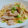 ・ねぎま's cooksnap of when they made エリンギと豚バラの柚子胡椒パスタ.