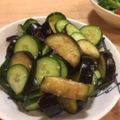 まつ☆ちえ's cooksnap of when they made 簡単おつまみ☆なすと胡瓜の浅漬けナムル.