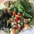 Yokchina's cooksnap of when they made 5分で♪厚揚げとトマトの粒マスサラダ.