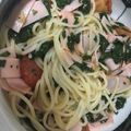 しゅんのいちごまま's cooksnap of when they made トマトとハムとモロヘイヤの冷製パスタ.