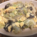 ＢＯＯにゃん's cooksnap of when they made キクラゲとレタスの卵炒め.