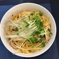 つぶらなシジミ's cooksnap of when they made 鶏ささみと梅と大葉のおろしポン酢パスタ♪.