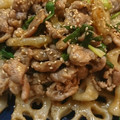 Risaのmama's cooksnap of when they made めんつゆで簡単☆れんこんと豚肉の甘酢炒め.