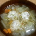 犬くんし's cooksnap of when they made とうふでヾ(´∪｀♪ふんわり鰯のつみれ汁.
