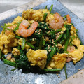 モルミキ☆'s cooksnap of when they made ほうれん草と海老の中華風玉子炒め.