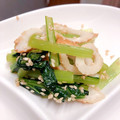 菜の花キッチン's cooksnap of when they made 妊婦飯★小松菜とちくわの胡麻和え.