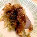 Khara10's cooksnap of when they made 節約☆モッチモチ！一銭洋食キャベツ焼.