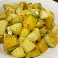 クック7FNN0F☆'s cooksnap of when they made かぼちゃとじゃがいも、ピーマンのサブジ.