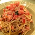 greenmarch's cooksnap of when they made トマトの冷製ツナマヨパスタ.