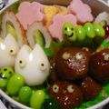 ぁゃぶ's cooksnap of when they made トトロと真っ黒くろすけ弁当（キャラ弁）.