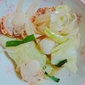 まりえmy's cooksnap of when they made ベビーホタテとキャベツのバター炒め.