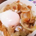 しろおと's cooksnap of when they made 玉ねぎ好きに！速攻☆てりたまたま丼.