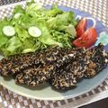ｎａｏ−Ｋ's cooksnap of when they made 塩麹で☆鶏肉のゴマまぶし焼き.