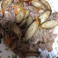にむばすしゅたーぜん's cooksnap of when they made 豚肉ごぼうコンニャク炒め。.