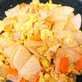 konasan☆'s cooksnap of when they made 甘辛！大根とベーコンの卵とじ.