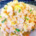 ☆３匹の子ぶた☆'s cooksnap of when they made 鮭フレークとチーズのチャーハン.