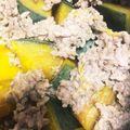 kyoko8759's cooksnap of when they made かぼちゃの煮物♪ひき肉入りの簡単そぼろ煮.