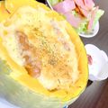 れいち410's cooksnap of when they made 丸ごとかぼちゃの海老グラタン.