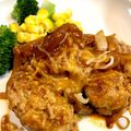 ももんのみ's cooksnap of when they made 簡単！豪華！煮込み豆腐ハンバーグ♥.