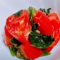 emily1022's cooksnap of when they made ほうれん草トマトのツナ和えサラダ♡.