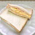 はらぺこしろうさぎ's cooksnap of when they made ✿ハムチーズと❀茹で玉子の✿サンドイッチ.