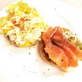 choco晴's cooksnap of when they made スモークサーモンとクリームチーズサンド★.