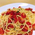 _mk's cooksnap of when they made トマトとバジルのパスタ.