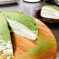 saku54's cooksnap of when they made フライパンであっさり　抹茶　ミルクレープ.