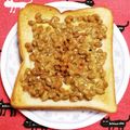 こげ岡's cooksnap of when they made 一人のランチ☆納豆トースト☆.
