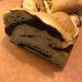 chatto's cooksnap of when they made 粒あん抹茶三つ編みあん食パン（HB生地）.