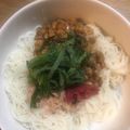 Rayryu123's cooksnap of when they made 梅ツナ納豆そうめん.