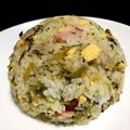 クック4HQYJW☆'s cooksnap of when they made 香ばしい、簡単！高菜チャーハン.