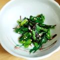 ＊キーツニャン＊'s cooksnap of when they made 簡単小鉢✿小松菜の昆布辛子和え.