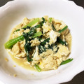 cookjijii's cooksnap of when they made 小松菜の卵とじ.