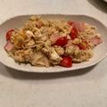 もとっぴ's cooksnap of when they made 麺つゆで♪トマトと卵のそうめんチャンプル.