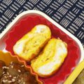 nosso's cooksnap of when they made ゴーヤーのわた入り卵焼き.
