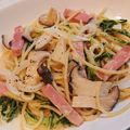 chicchaino's cooksnap of when they made 豆苗とベーコンのクリームパスタ.
