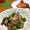 みるきぃ～2's cooksnap of when they made 豚肉とオクラのポン酢がけ.