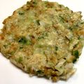 まねぶ's cooksnap of when they made 離乳食カミカミ期〜納豆のお好み焼き風.