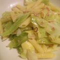 yukanori's cooksnap of when they made キャベツとじゃがいものペンネ.