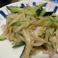 Azu's cooksnap of when they made きゅうりともやしのピリ辛中華サラダ.