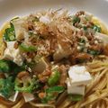 ももち's cooksnap of when they made 何故に店にない！激うまオクラ納豆豆腐スパ.