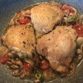 Yokchina's cooksnap of when they made さっぱり☆鳥もも肉の白ワイン煮.