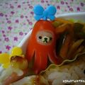 *あー*'s cooksnap of when they made キャラ弁　かぶり物ウインナー♪.