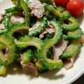 みりん醤油's cooksnap of when they made 豚バラ肉とゴーヤのオイスターソース炒め.